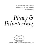 National Maritime Museum (Great Britain). Library. Piracy & privateering.