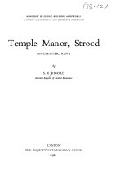 Temple Manor, Rochester, Kent / by S.E. Rigold.