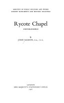 Rycote Chapel, Oxfordshire / by John Salmon.