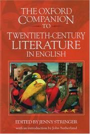  The Oxford companion to twentieth-century literature in English /
