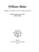 William Blake; essays in honour of Sir Geoffrey Keynes, edited by Morton D. Paley and Michael Phillips.