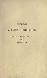 Dictionary of national biography, 1961-1970 / Edited by E.T. Williams and C.S. Nicholls, with an index covering the years 1901-1970 in one alphabetical series.