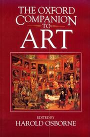  The Oxford companion to art;