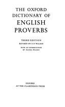 Smith, William, 1813-1893. The Oxford dictionary of English proverbs.