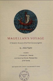 Pigafetta, Antonio, approximately 1480-approximately 1534. Magellan's voyage;