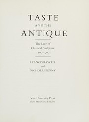 Haskell, Francis, 1928-2000. Taste and the antique :
