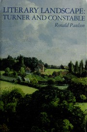 Paulson, Ronald. Literary landscape :
