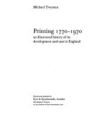 Twyman, Michael. Printing 1770-1970: