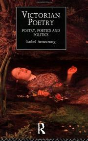 Armstrong, Isobel. Victorian poetry :
