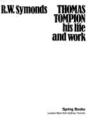 Symonds, R. W. (Robert Wemyss), 1889-1958. Thomas Tompion: his life and work