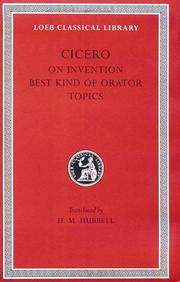 Cicero, Marcus Tullius. De inventione.
