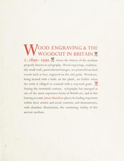 Hamilton, James, 1948- Wood engraving & the woodcut in Britain c.1890-1990/