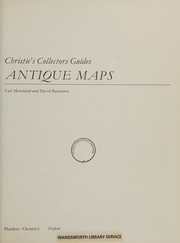 Moreland, Carl, 1910- Antique maps /