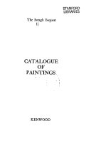 Greater London Council. Catalogue of paintings, Kenwood.