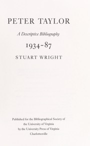 Wright, Stuart T. Peter Taylor :