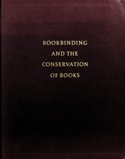 Roberts, Matt, 1929- Bookbinding and the conservation of books :