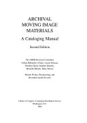  Archival moving image materials :