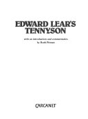 Lear, Edward, 1812-1888. Edward Lear's Tennyson /