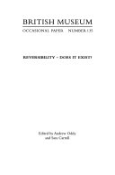 Reversibility - does it exist? /