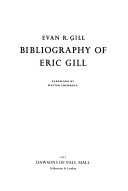 Gill, Evan R. Bibliography of Eric Gill