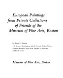 Prized possessions : European paintings from private collections of friends of the Museum of Fine Arts, Boston / by Peter C. Sutton with Robert J. Boardingham ... [et al].