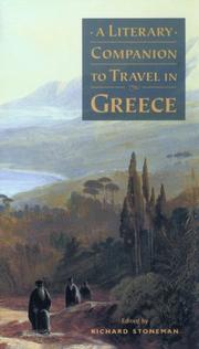  A Literary companion to travel in Greece /