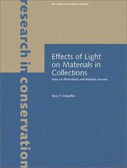 Schaeffer, Terry T. (Terry Trosper), 1939- Effects of light on materials in collections :