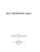  Old Thorndon Hall.