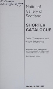 Shorter catalogue : a complete list of the collection and concise details of 408 principal works and works on extended loan / Colin Thompson and Hugh Brigstocke.