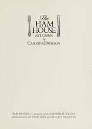 Davidson, Caroline. The Ham House kitchen /