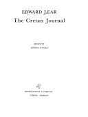 Lear, Edward, 1812-1888. The Cretan journal /