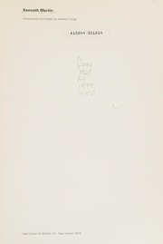 Kenneth Martin / introd. and notes by Andrew Forge ; [photography, A. C. Cooper ... et al.].