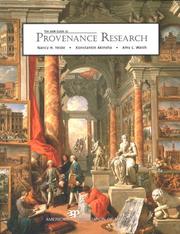 Yeide, Nancy H., 1959- The AAM guide to provenance research /