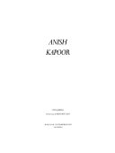 Anish Kapoor / Lynda Forsha ; with an essay by Pier Luigi Tazzi.