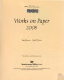 Lowrey, Carol. Works on paper 2008 /