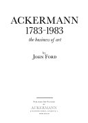 Ford, John, 1936- Ackermann, 1783-1983 :
