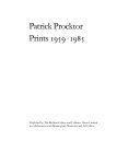 Patrick Procktor : prints 1959-1985.