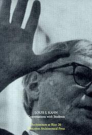 Louis I. Kahn : conversations with students / [Dung Ngo, editor].