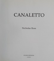 Ross, Nicholas. Canaletto /