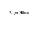 Hilton, Roger, 1911-1975. Roger Hilton :