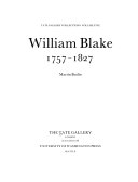 Tate Gallery. William Blake, 1757-1827 /