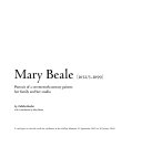 Mary Beale, 1632/3-1699 : portrait of a seventeenth century painter, her family and her studio / by Tabitha Barber ; with a contribution by Mary Bustin.