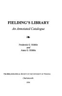 Ribble, Frederick G. Fielding's library :