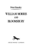 Štanský, Peter. William Morris and Bloomsbury /