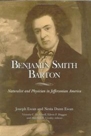 Ewan, Joseph, 1909-1999.  Benjamin Smith Barton :