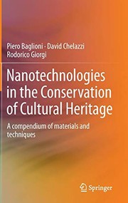 Baglioni, Piero, author.  Nanotechnologies in the conservation of cultural heritage :